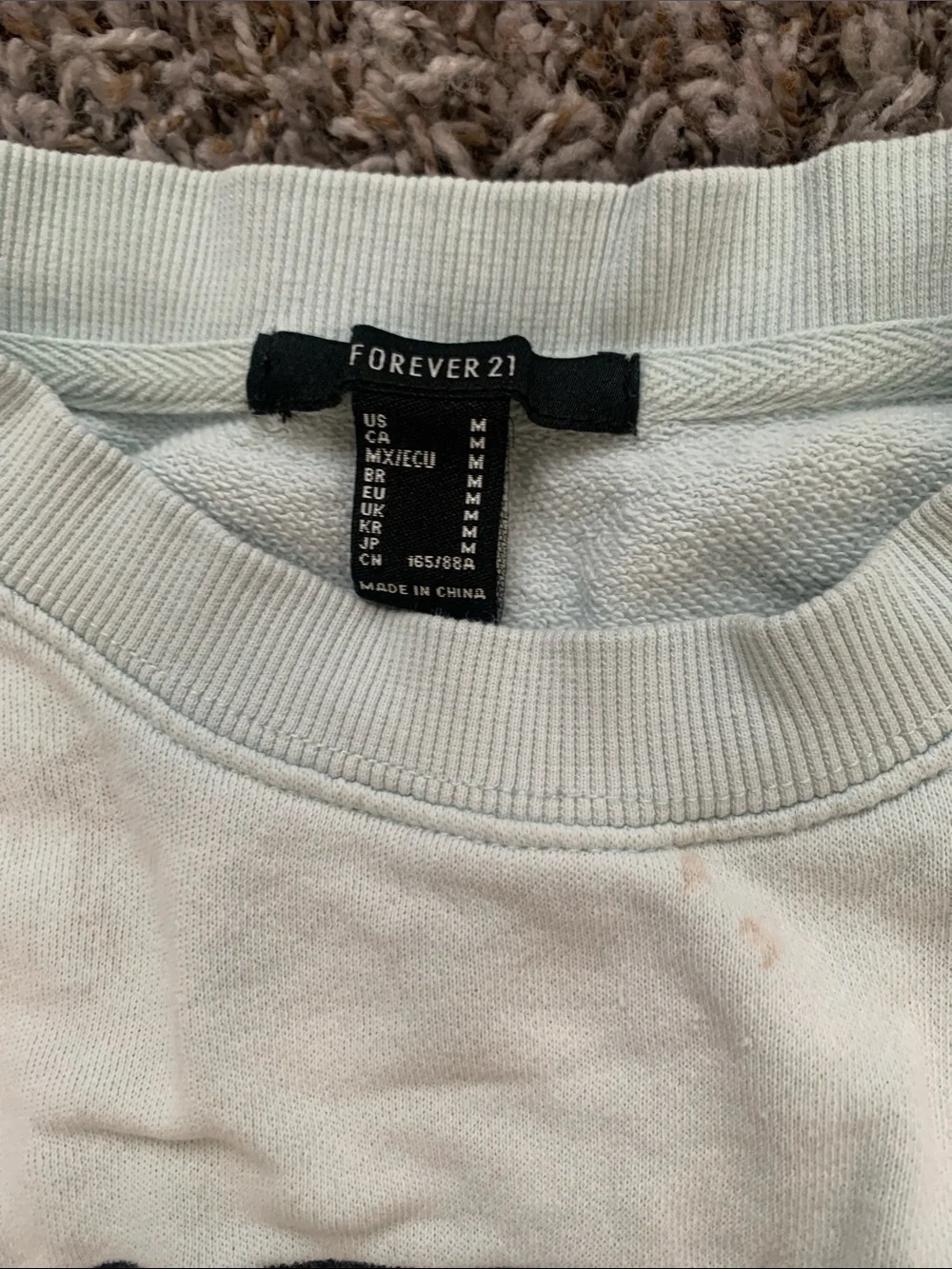 Forever 21 Mint Green Sagittarius Graphic Crewneck Sweatshirt